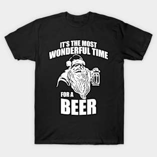 'It's Most Wonderful Time For Beer' Christmas Beer T-Shirt